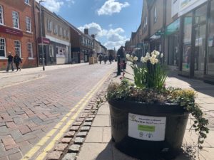 Haverhill High Street - sunshine